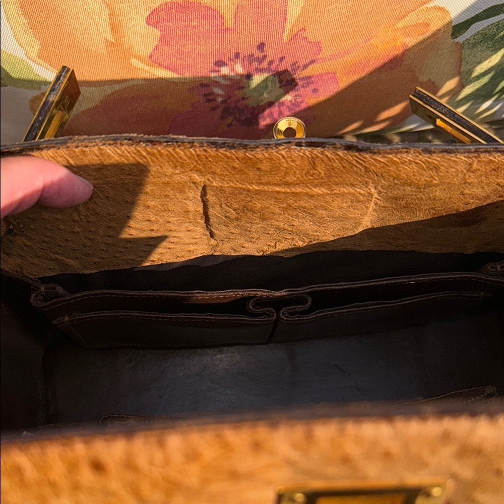 Vintage Pedro Mayorga Ostrich Satchel (like Hermes Kelly Bag or Sac à Dépêches) - Picture 17 of 17